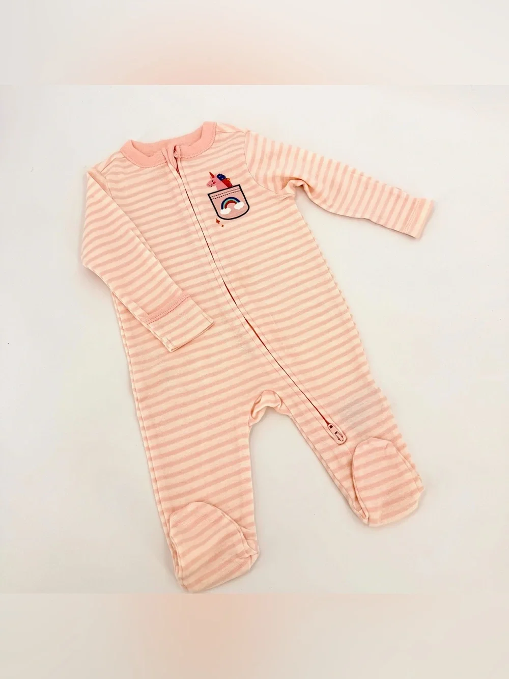 Old Navy Baby 0-3M Footed Pajamas 3 Pack Rainbow Tie Dye Sleepers